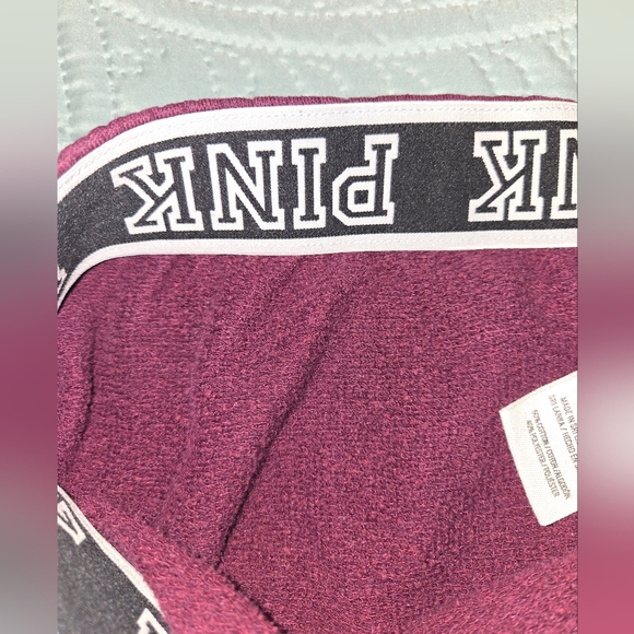 PINK Victoria's Secret Women's S Fold-over Campus Logo Joggers - Picture 9 of 13